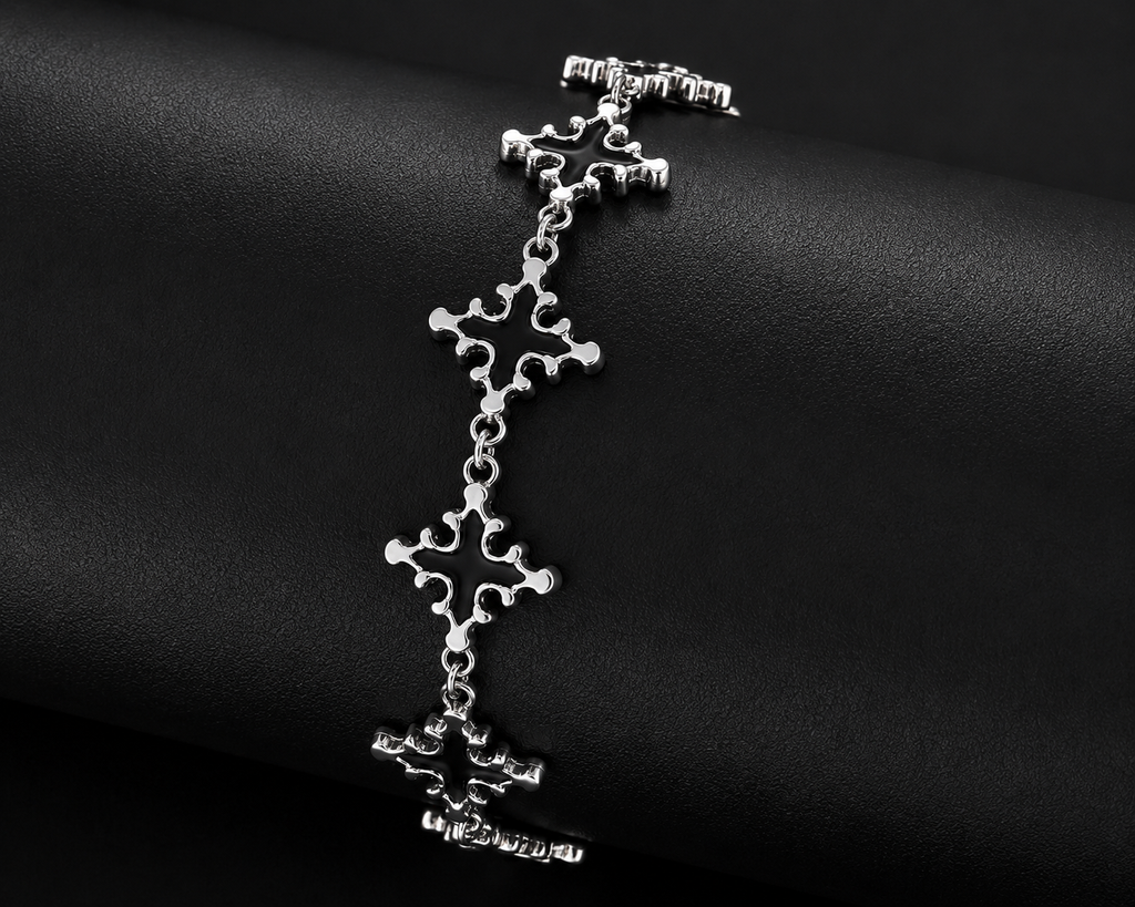 Armband Schwarzes Kreuz Noir