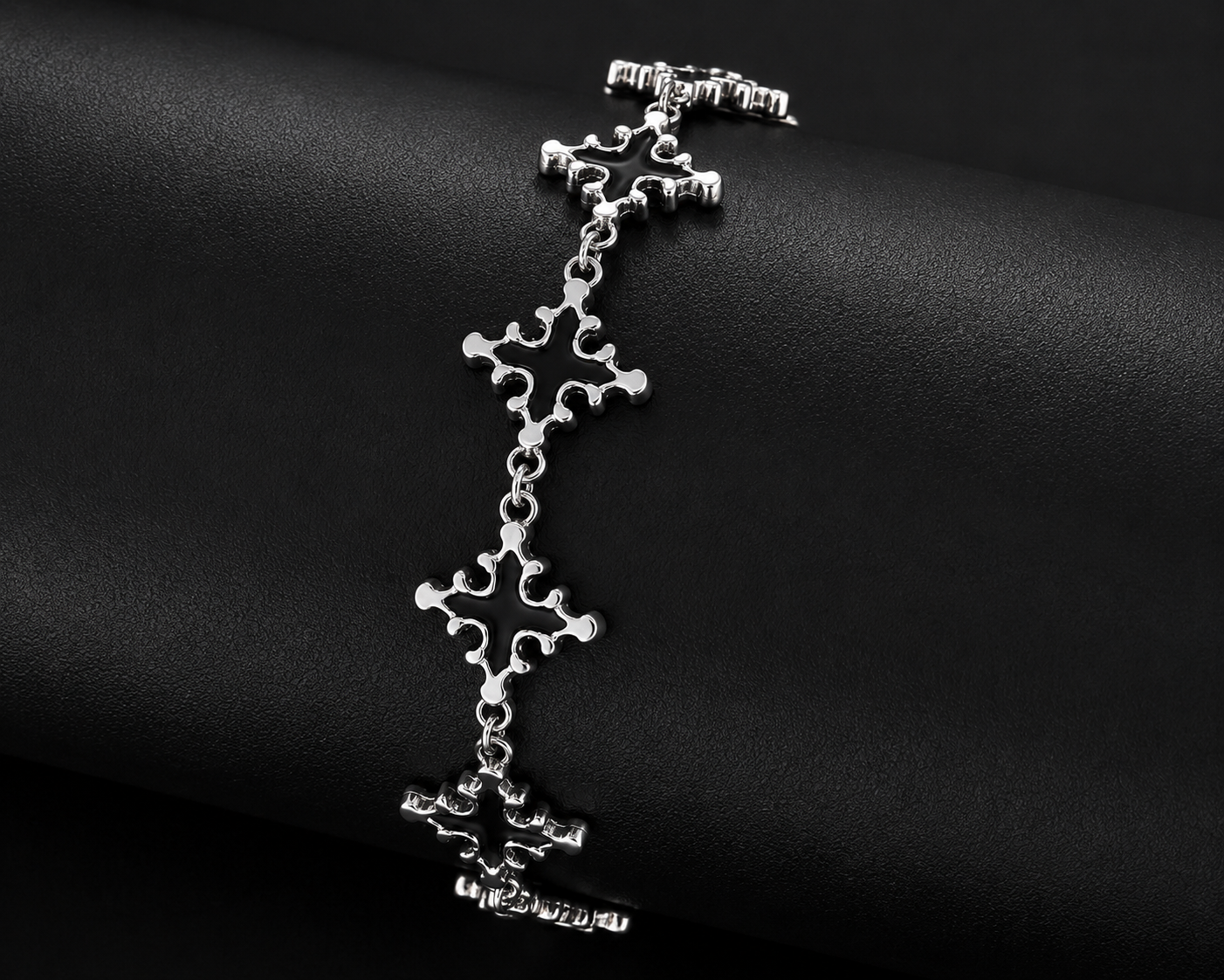 Armband Schwarzes Kreuz Noir