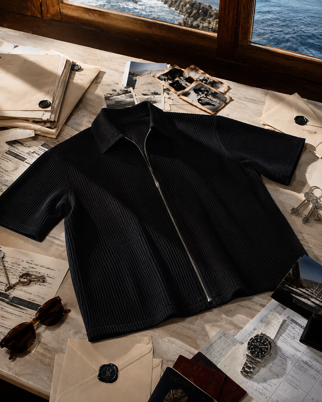 Seoul Pleated Zip