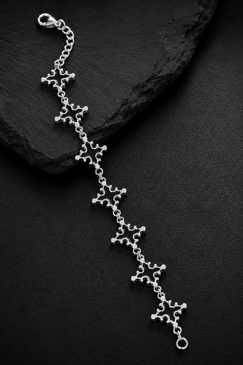 Armband Schwarzes Kreuz Noir