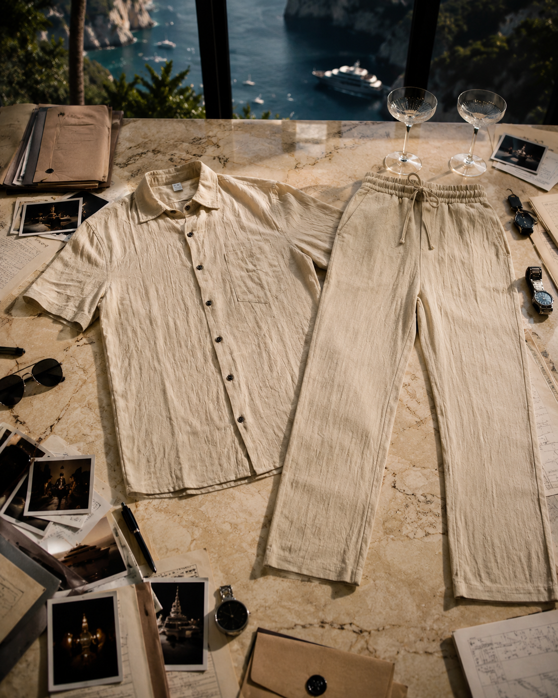 PORTOFINO - Linen Set