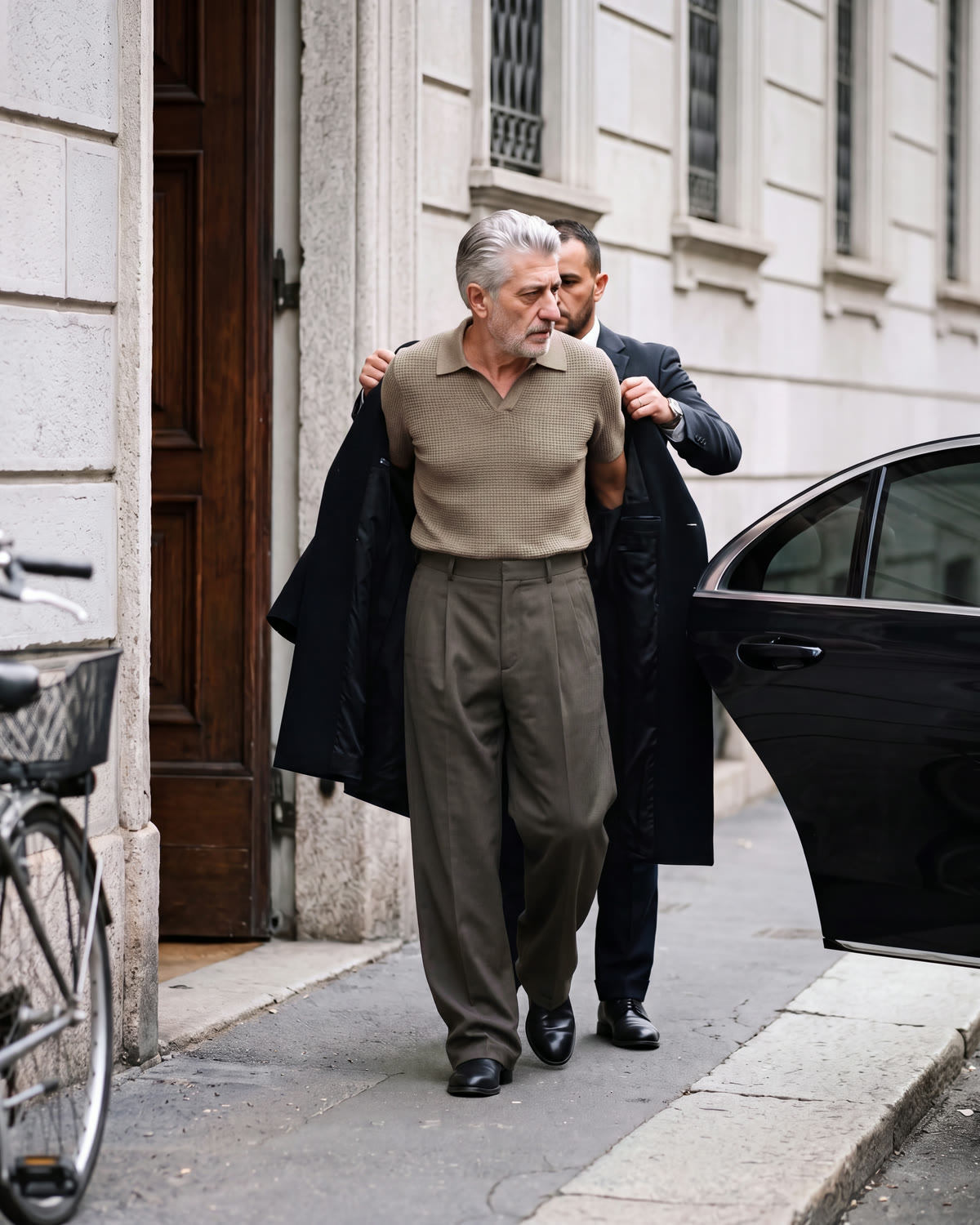 RAPALLO PLEATED TROUSERS · DARK GREY