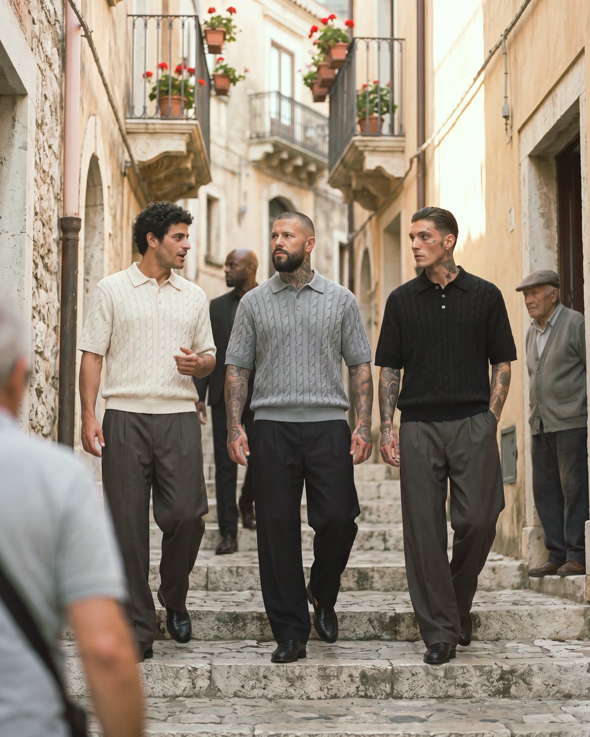 GENOVA CABLE POLO · GREY
