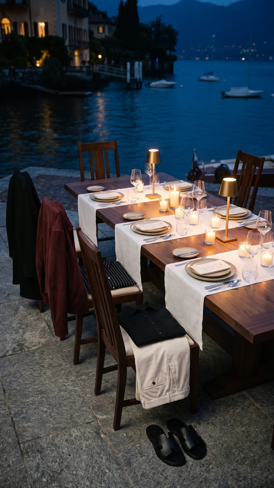 The table: the garments of the collection