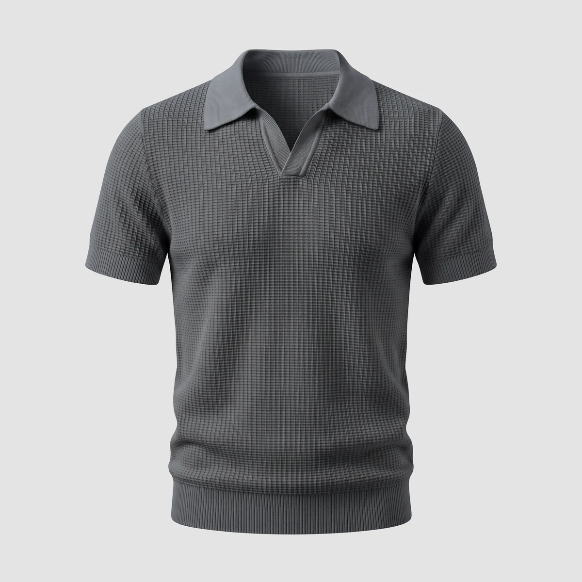 CAPRI KNIT POLO · CHARCOAL