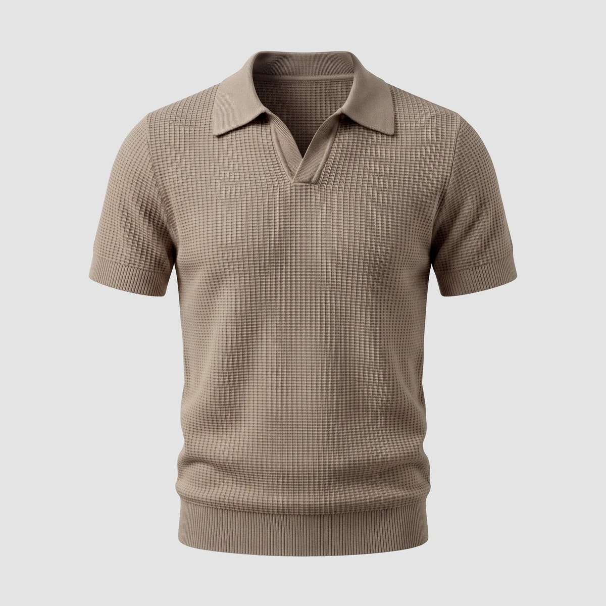 CAPRI KNIT POLO · KHAKI
