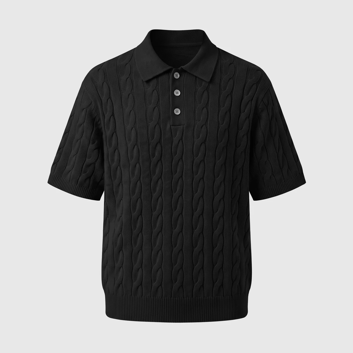 GENOVA CABLE POLO · BLACK