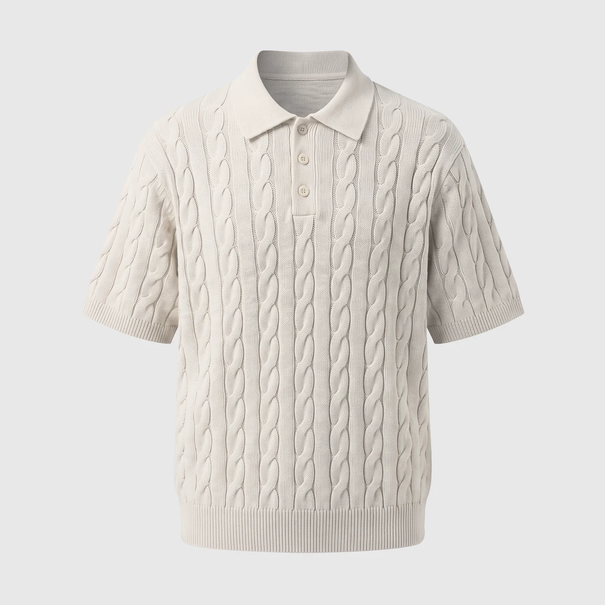 GENOVA CABLE POLO · CREAM